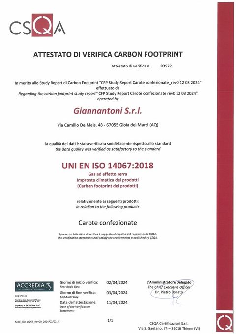 DESPAR CAROTE CONFEZIONATE 800gr