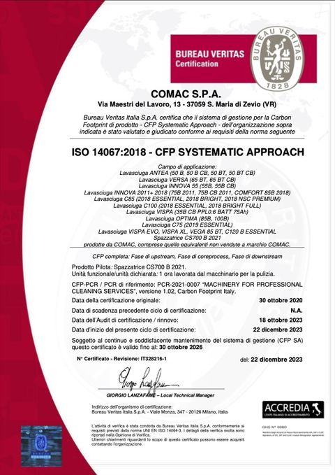 Lavasciuga pavimenti Comac ANTEA 50 BT CB