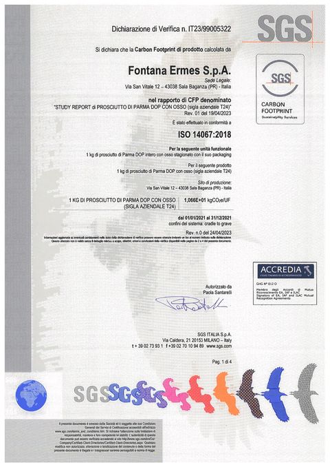 Prosciutto di Parma DOP with Bone